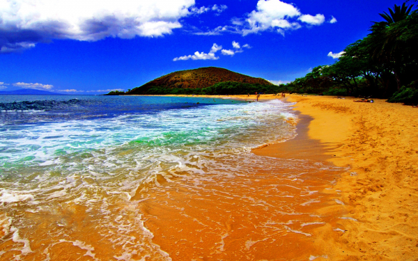 Большой пляж на Мауи
