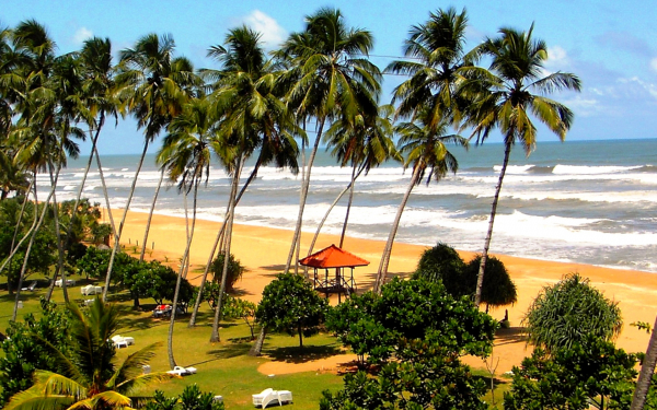 Пляж на острове Шри-Ланка