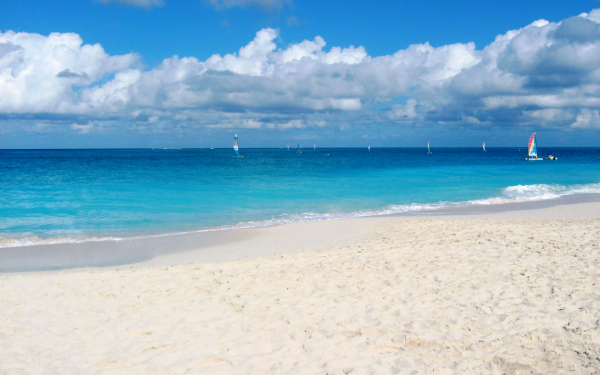 Пляж Грейс Бэй на Карибских островах