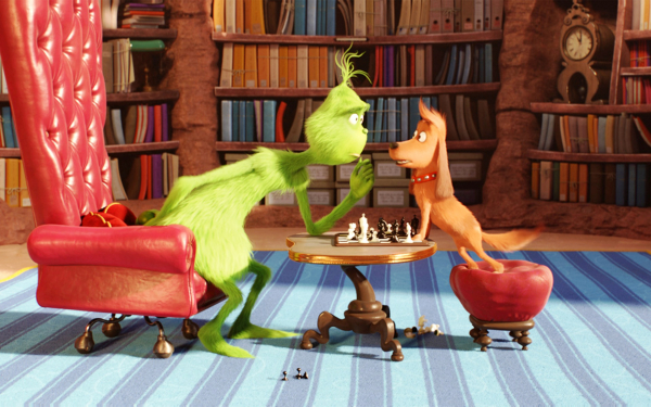 Гринч и Макс играют в шахматы