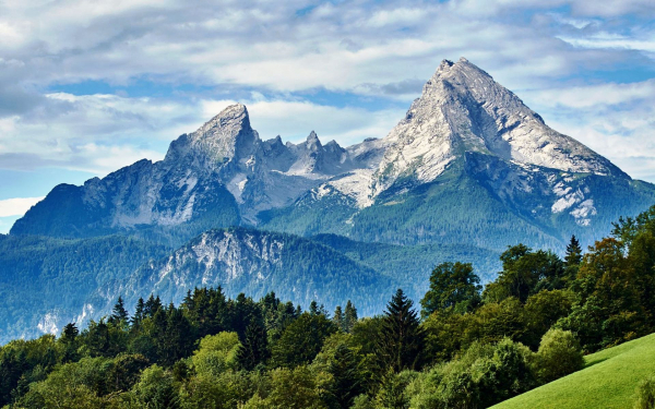 Вацманн гора в Баварии