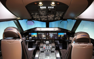 Кабина пилотов Boeing 787
