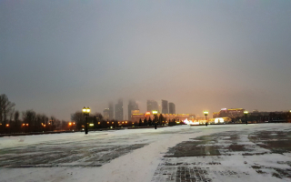 Зимний вечер в Москве