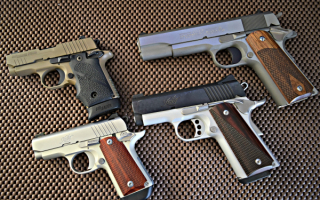 Пистолеты Kimber Ultra Carry II 45 ACP, Kimber Micro 380, Colt 9 MM, SIG P238