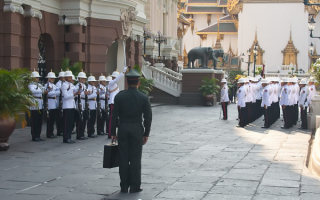 Развод караула у королевского дворца в Бангкоке