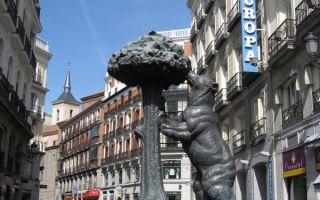 Символ Мадрида медведь и земляничное дерево