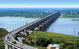 Мост через Амур в Хабаровске.