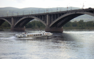 Мост через Енисей в Красноярске.