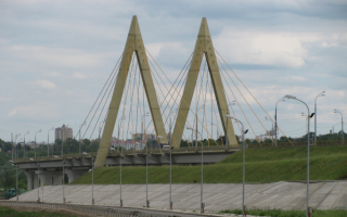 Вантовый мост Миллениум в Казани