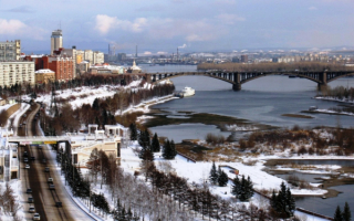 Зима в Красноярске