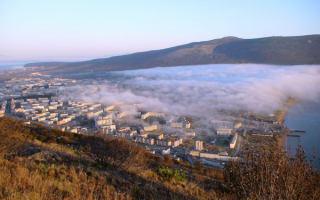 Туман над  Магаданом