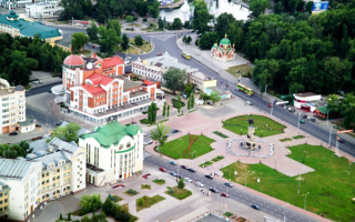 Площадь Петра Великого в Липецке