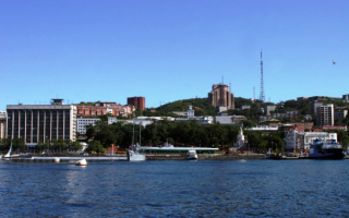 Вид на набережную Владивостока