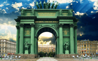 Нарвские Триумфальные ворота в Санкт-Петербурге