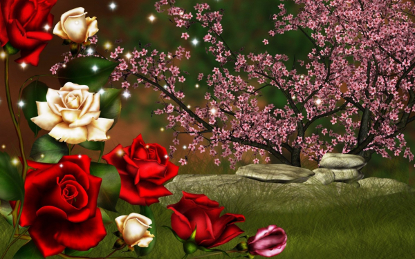 Розовый сад