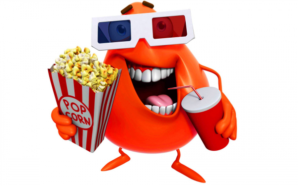 3d монстр в кинотеатре