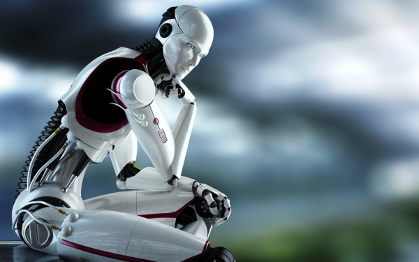 Робот-мыслитель 3d