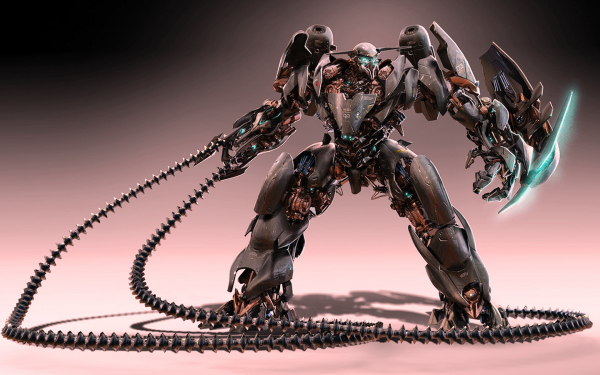 Боевой робот 3d