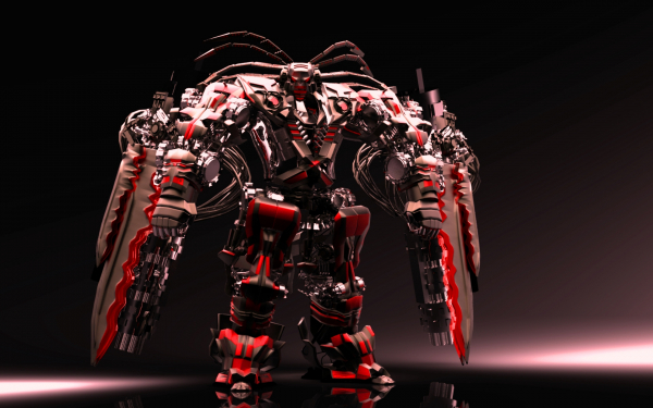 Робот трансформер 3d