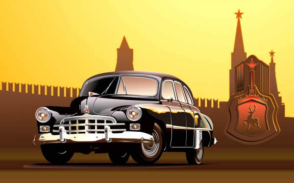 3D ретро авто