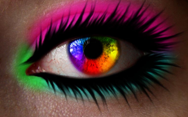 Яркий макияж глаз
