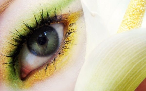 Жёлтый макияж