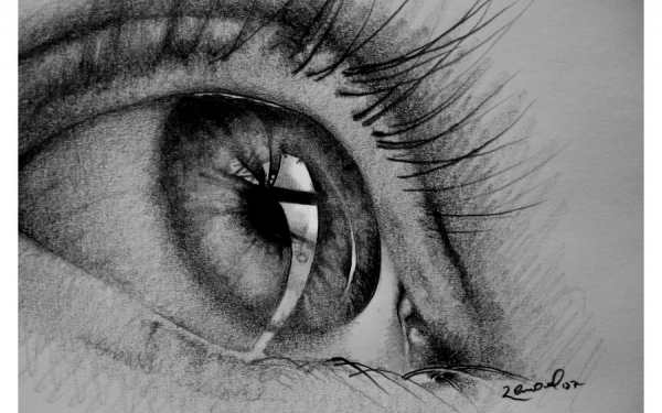 Черно-белый глаз