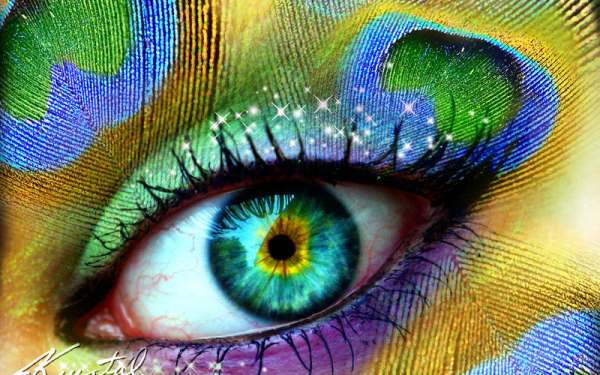 Боди арт вокруг глаз