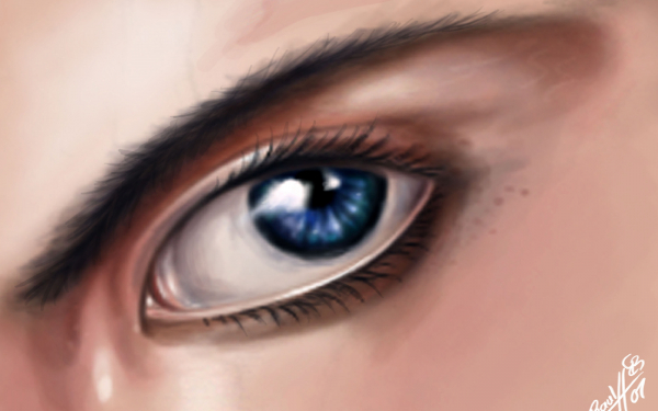 Тёмно-синий взгляд