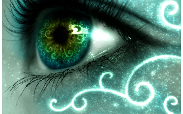 Голубой макияж