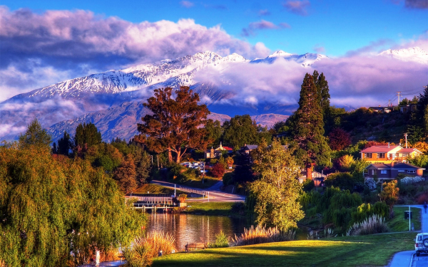 Город Ванака в Новой Зеландии