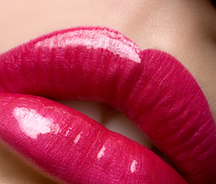 Сексуальные розовые губы