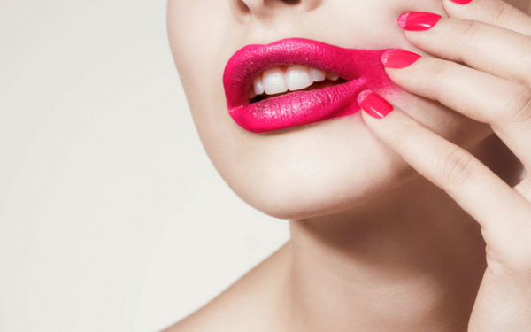 Розовые губы