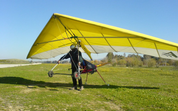 Взлет дельтаплана