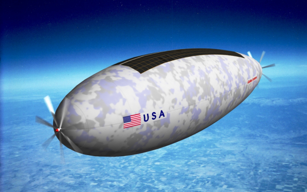 Дирижабль с солнечной батареей