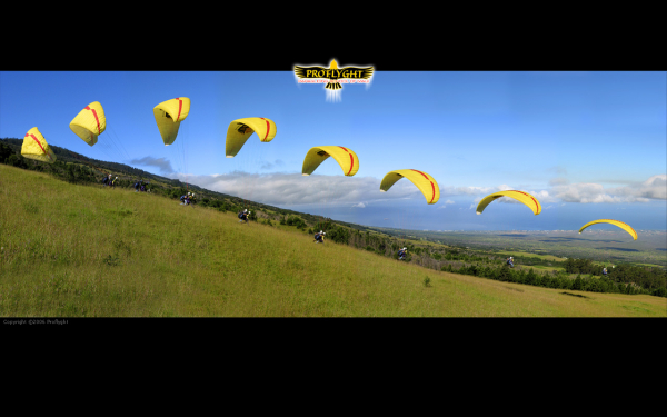 Взлет параплана