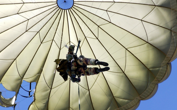 Парашют вид снизу