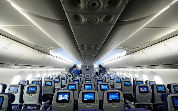 Салон самолета Boeing 787