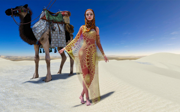 3d восточная красавица