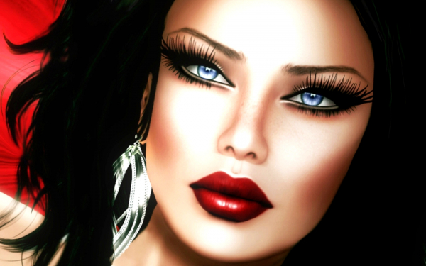 3d портрет девушки