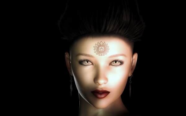 3d портрет девушки