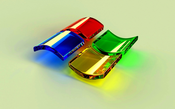 Стеклянный логотип Windows