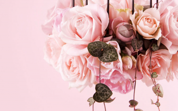 Кашпо из роз