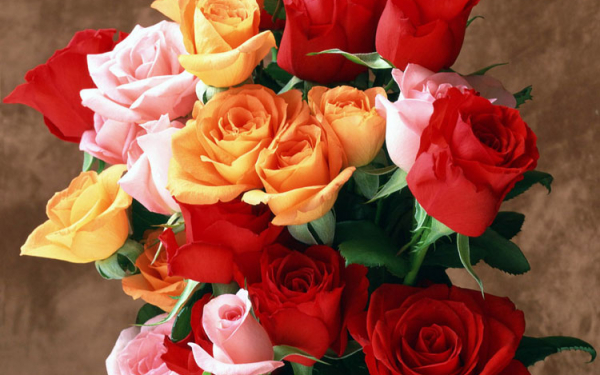 Розовый букет