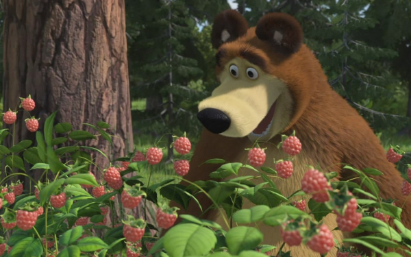Медведь и малина