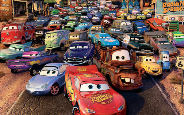 Персонажи мультфильма Тачки 2