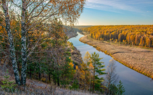 Осень на реке Немде