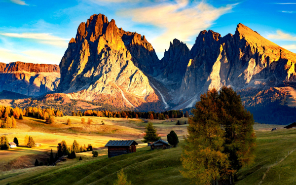 Вечер в Доломитовых Альпах