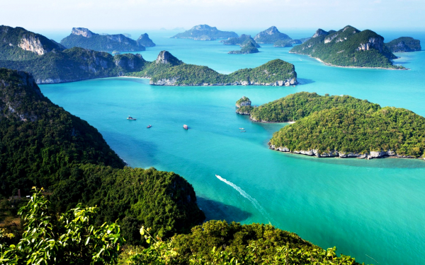 Острова в морском парке Тайланда