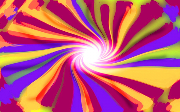 Танец красок абстракция